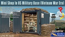 Gecko 35GM0118 1/35 Mini Shop in US Military Dase Vietnam War Era 