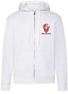 Switzerland Football Comet Zipper Hoodie Schweizer Flagge Banner Fußball Schweiz