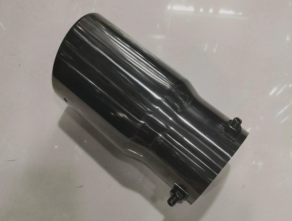 Tubo de escape silenciador punta de escape de coche para Toyota Land Cruiser Prado LC250 24-26 negro Foto 3 de 4