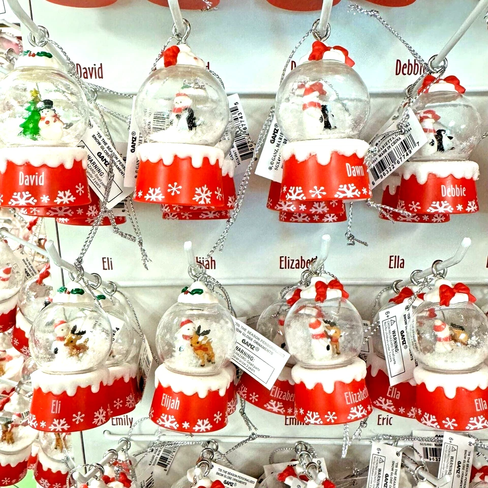 Ganz Personalized Snow Globe Christmas Ornament Names Special People - You Pick! - Image 2 of 4