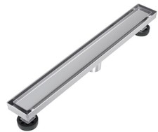 LINEAR SHOWER DRAIN, STAINLESS STEEL, TILE INSERT 32 INCHES NEW