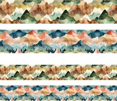Moving Mountains Bulletin Board Border Mountain Decoration 36ft Two... 