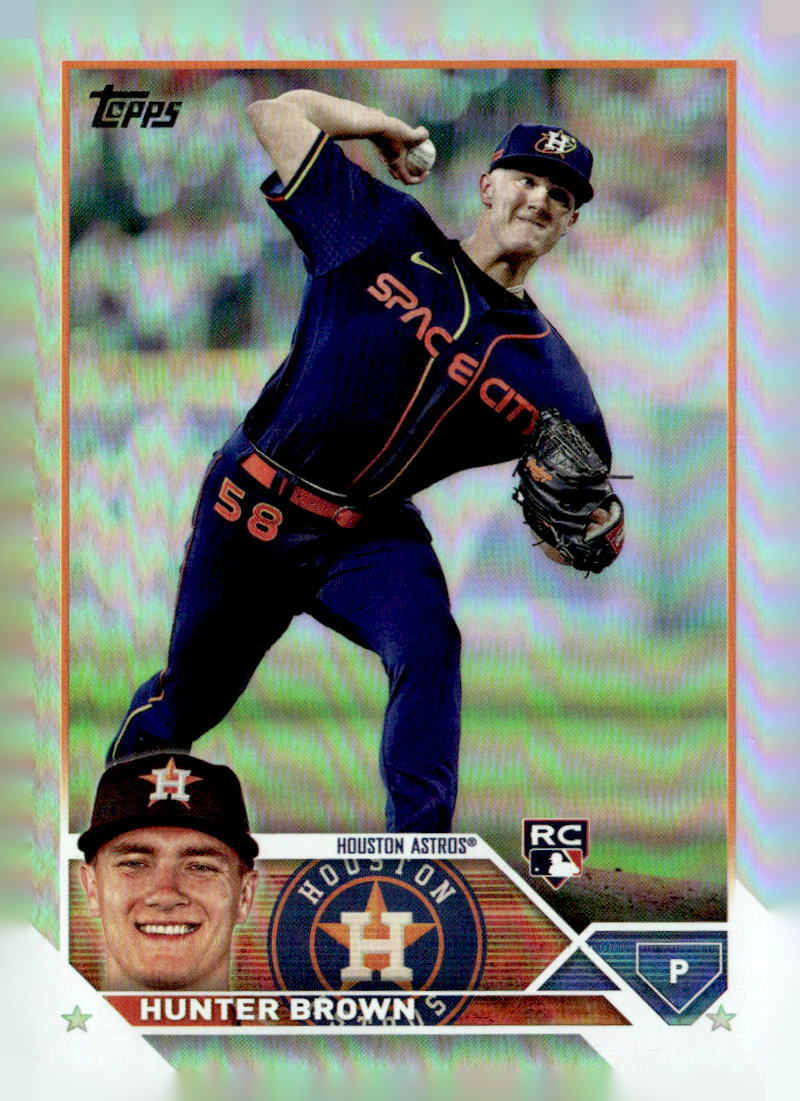 Hunter Brown 2023 Topps #111 Rainbow Foil Houston Astros
