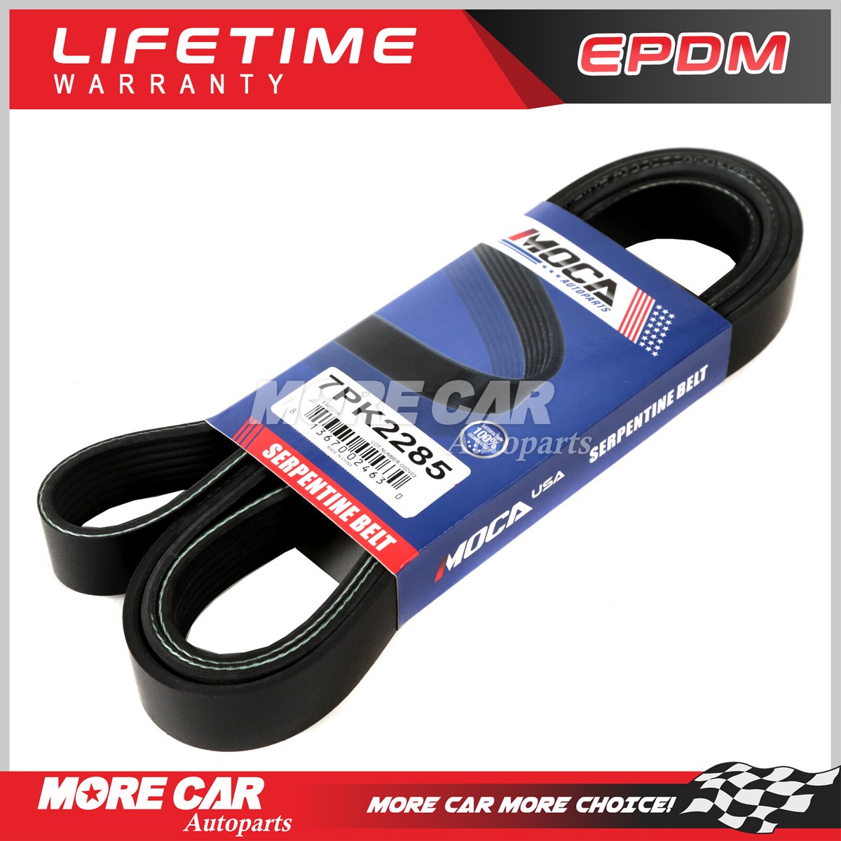 カリン　1225 Serpentine Belt for 93-15 Jeep Grand Cherokee Toyota Tacoma