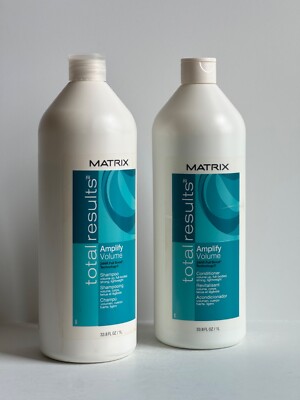 Matrix Total Results Amplify Volume Shampoo & Conditioner 1 Liter Each Duo *NEW*