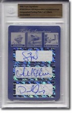JASON HEYWARD * ANDREW McCUTCHEN * Jennings Autograph Rookie Auto Plate BGS 1/1
