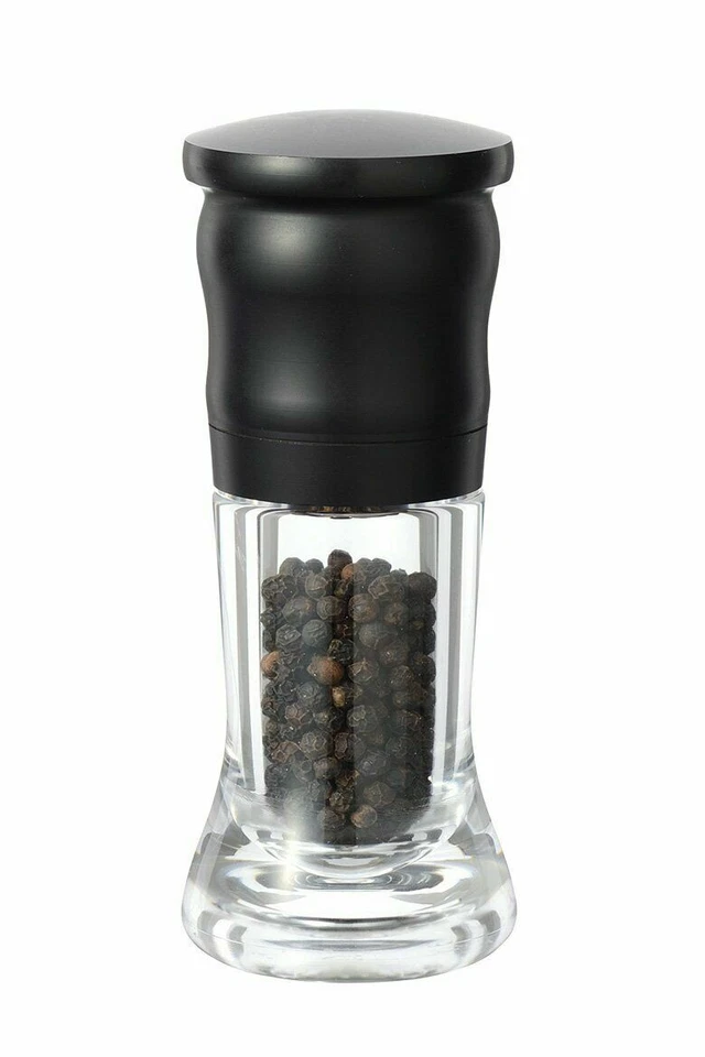 Molino de cerámica Kyocera pimienta cristal sal negro CM-10N-BK de Japón Foto 2 de 4