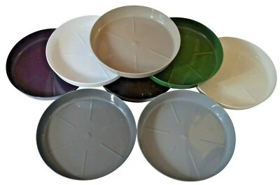 Round Small Medium Large Plastic Plant Pot Saucer Water Tray Base Flowerpot tray
