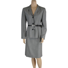 TAILLEUR ABITO GIACCA GONNA DONNA LINEAEMME SCIA 30511525 GRIGIO ORIGINALE AI