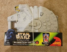 Star Wars Power of the Force Millennium Falcon Carry Case MIB