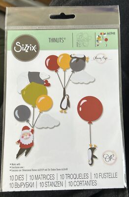 Sizzix Thinlits Stanzformen von Olivia Rose 10/Pkg - Festive Sky Party 665948