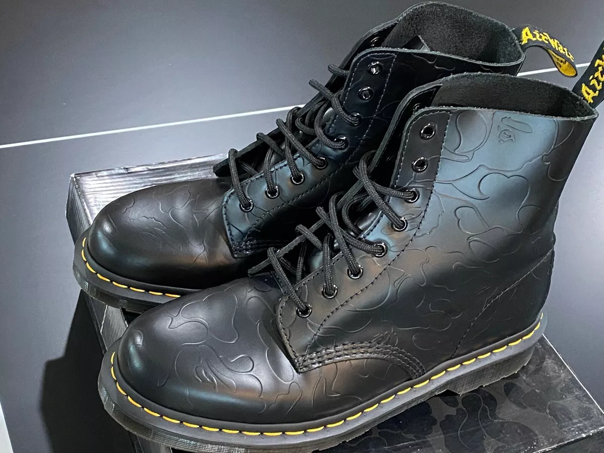 BAPE X Dr. Martens 8-Hole Boot 1460 Black A Bathing Ape