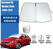 Custom For Honda Civic 2006-2011 Car Windshield Sun Shade Front Shield Cover