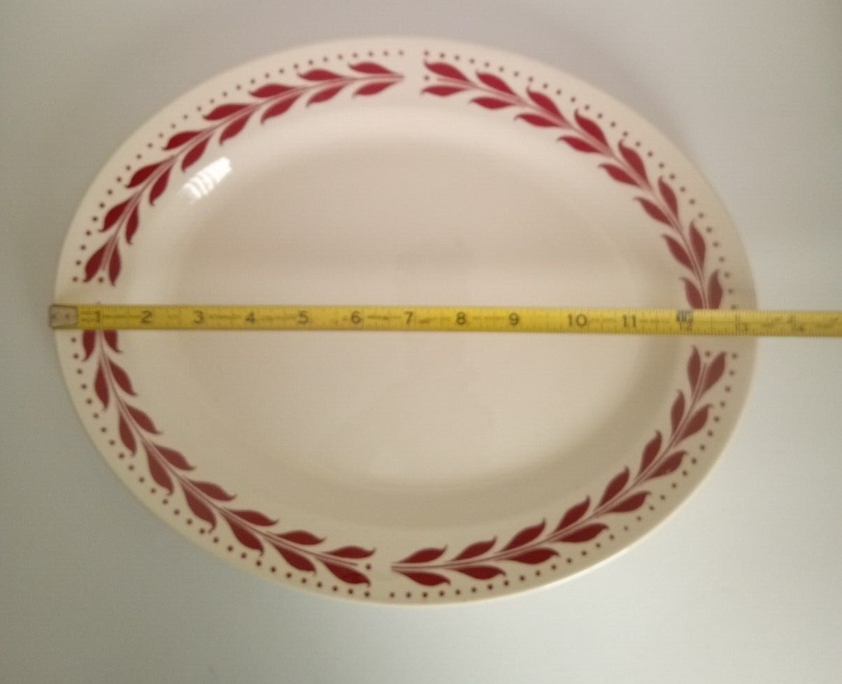 HOMER LAUGHLIN Hemlock Red 13" Platter