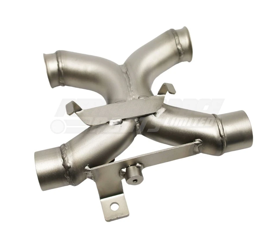 Triumph Bonneville T120 2018 Zard Free Flow Exhaust Link X Pipe Stainless Steel Foto 2 de 4