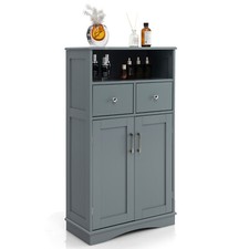 Badezimmerschrank Badschrank Beistellschrank Badkommode mit 2 Schubladen