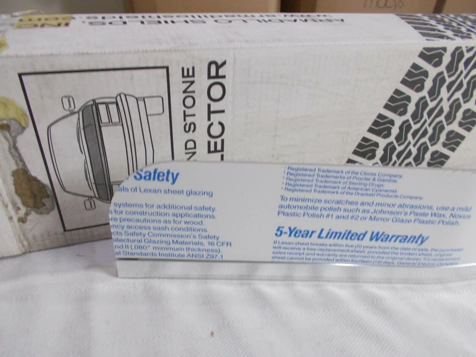 Bug Deflector Shield " Vintage Style Clear " For; Chrysler New Yorker 1984-1988 - Image 2 of 4