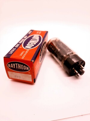 Vintage Vacuum Tube Raytheon 5V3 Valve USA Radio TV Amplifier Tube