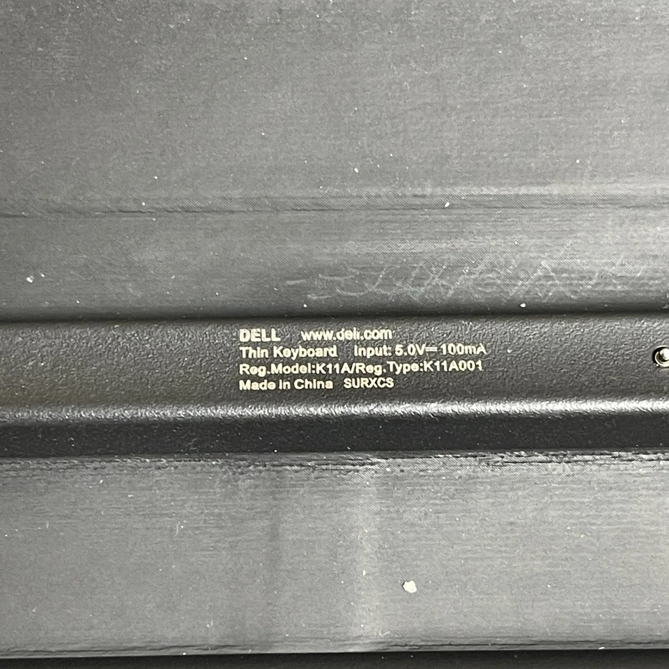 Teclado delgado portátil delgado para tableta Dell K11A negro y gris para Dell Venue 11 Pro Foto 3 de 4