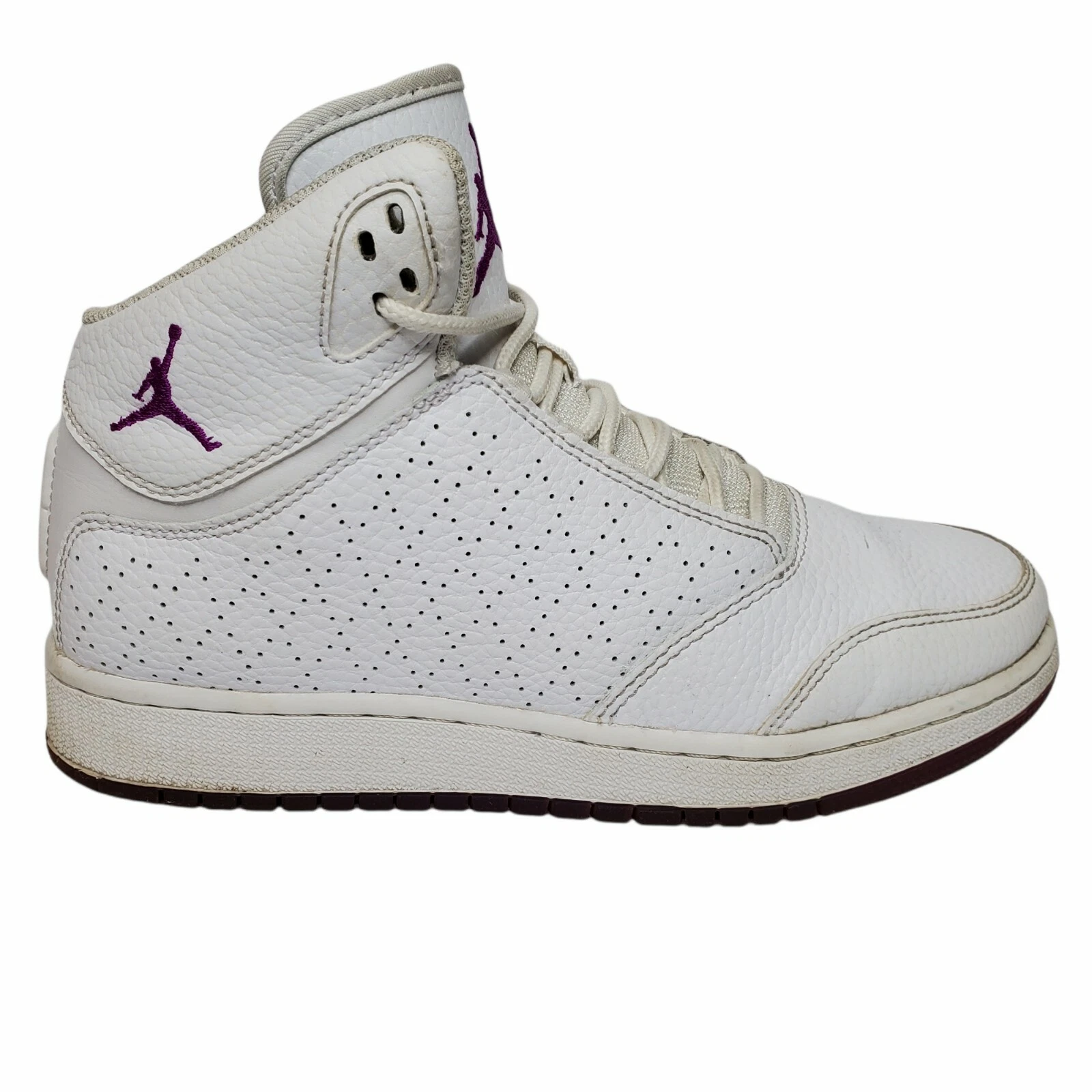 Jordan 1 Flight 5 scarpe premium bianche per bambina 881439 116 forate taglia 5 gioventù