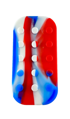 Silicone Slick 6+1 Container Non Stick For Tobacco Use, Age 18+ Red/Blue