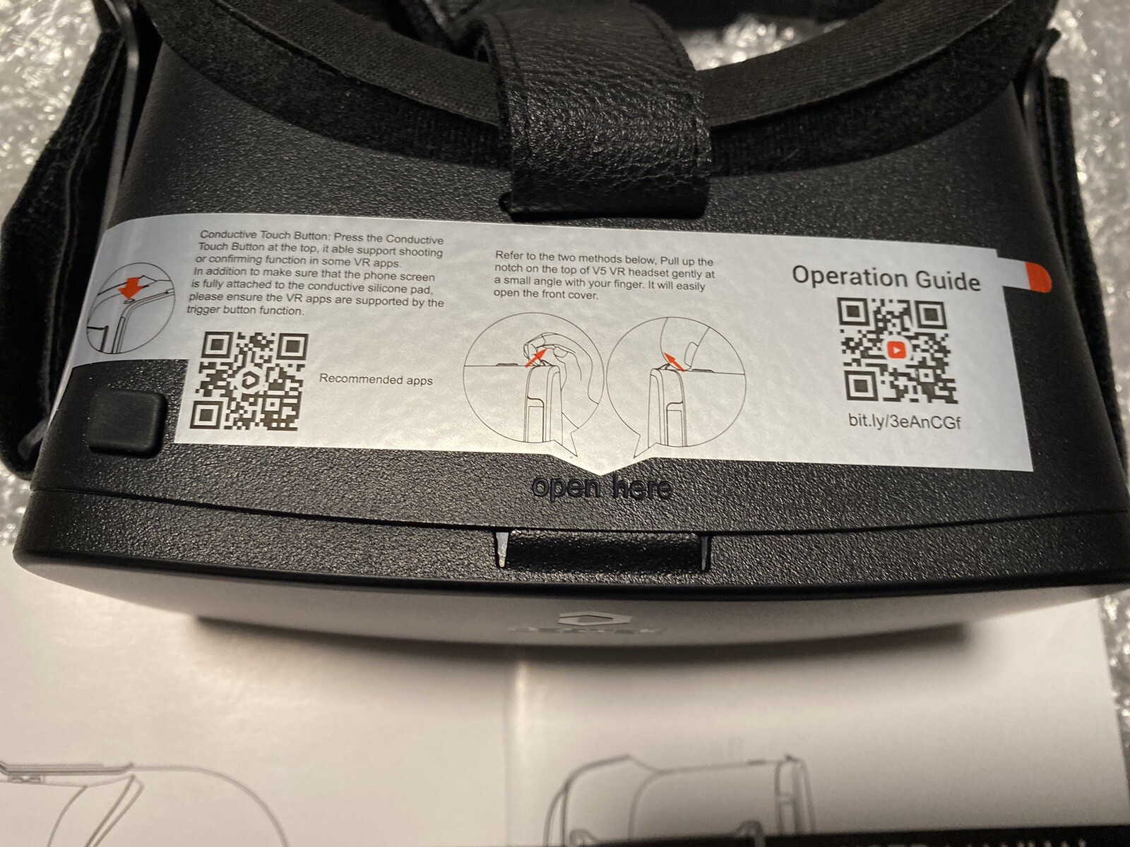 DESTEK V5 VR Headset/iPhone 13/12/11 /Samsung/Android with Controller