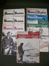 incomplete set of 1959 Muzzle Blasts Magazine Black Powder Muzzleloading Rifle
