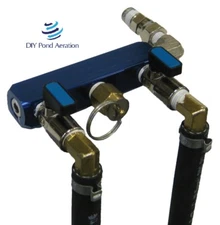 NEW Pond & Lake Aeration Air Valve Manifold in 2,3,4,5,6 way w/ hose Extensions