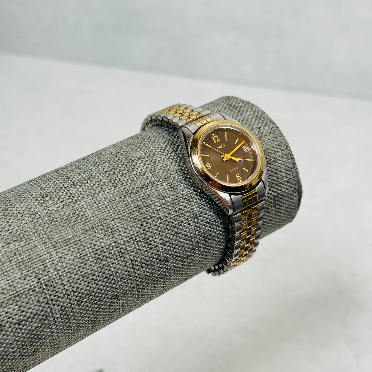 Timex Indiglo Watch Womens Two-Tone Date Honeycomb Dial New Battery #626 Timex Ladies Indiglo Watch - Etsy main image 4