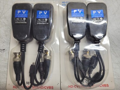 Video and Power Balun transmitter pair Qty. 2 PV/PVD/PVA - HD-CVI/TVI/AHD NEW