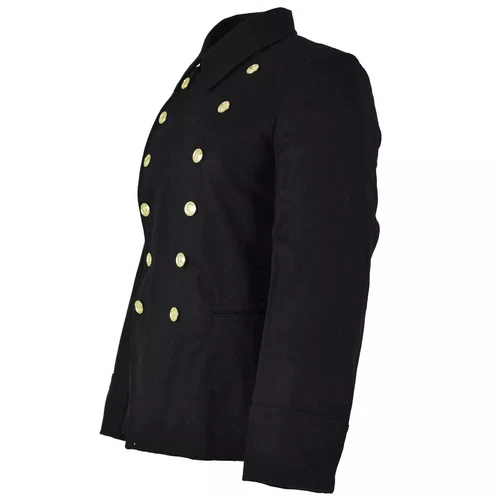 Soviet Russian Army Jacket Military Officer uniform Black Navy Short Coat image 3
