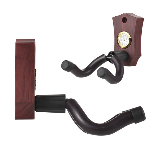 2-in-1 Guitar Wall Mount with Hygrometer Humidity Meter Guitar Wall Hanger Z8S8 - Picture 2 of 9