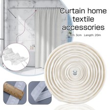 20M Curtain Pleated Tape Heading Craft Curtain Rod Tape Linings Cloth Belt DIY