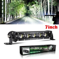 Single Row Curved 20 26 32 38 44 50 Slim Led Light Bar Off Road Driving Suv Atv