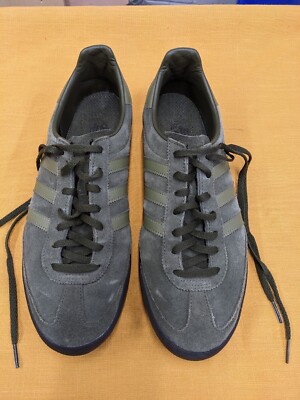 Adidas Jeans Trainer Shoe Olive Green Suede Shoes Size 10 UK