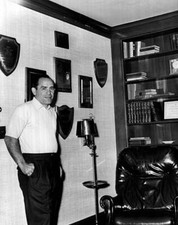 Yogi Berra of the New York Yankees at home circa 1950 Baseball Old Photo