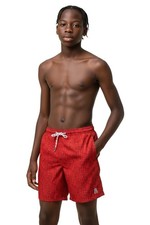 Psycho Bunny Boys Swim Trunks Orange ZigZag Size 18/20