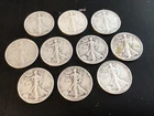 10. Walking Liberty Halves 90% Silver