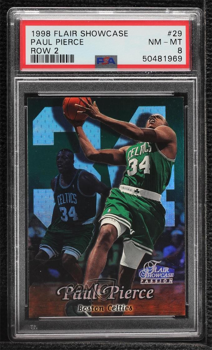 1998-99 Flair Showcase Row 2 Paul Pierce #29 PSA 8 Rookie RC HOF 07qw
