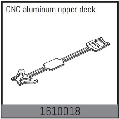 ABSIMA Ersatzteil CNC aluminum upper deck / 1610018