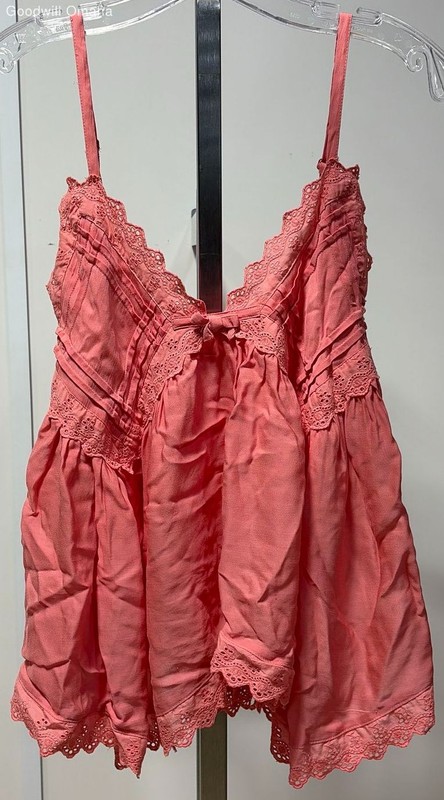 Altar'd State Women's Size M Coral Viscose/Cotton Tank Top Pre-Owned