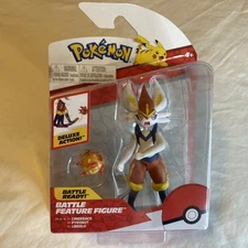 Jazwares Pokémon Deluxe Battle Feature Figure Ash CINDERACE - PKW0164