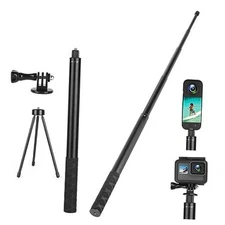61.8 in Insta360 Invisible Selfie Stick with Tripod Accessory,Compatible with 