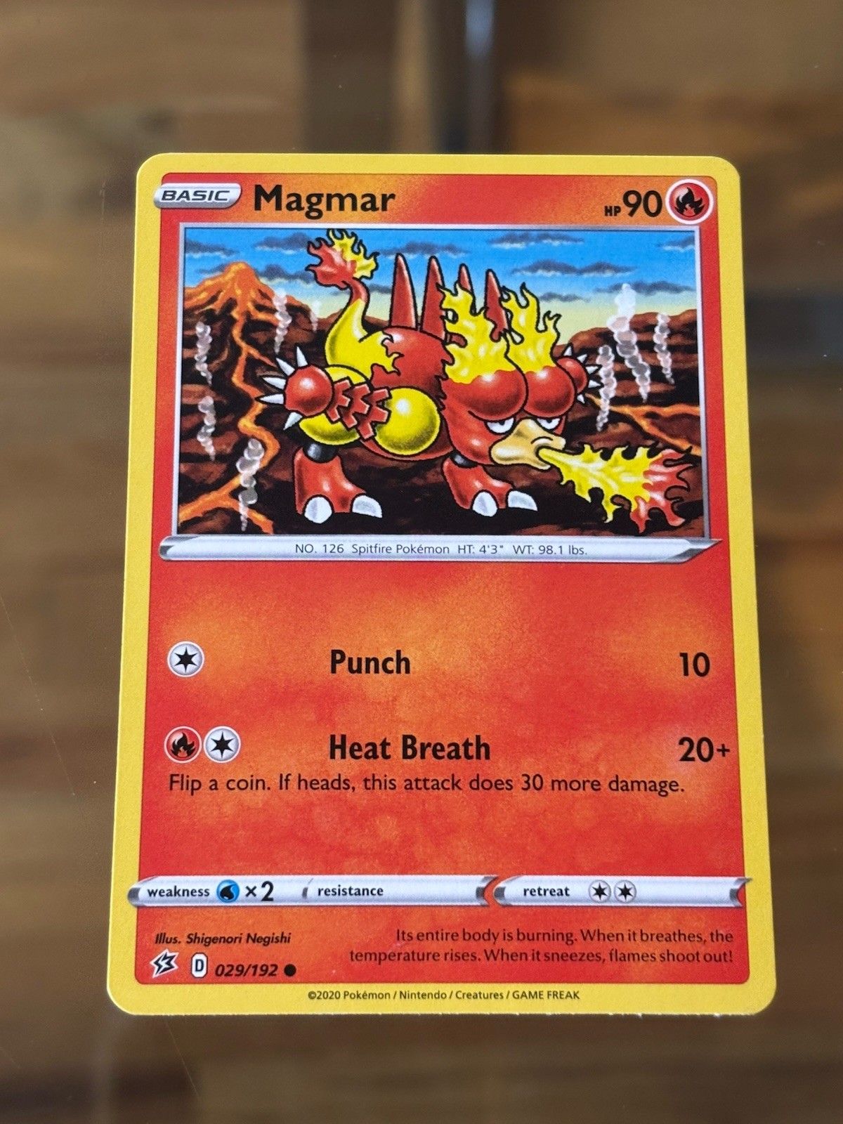 Magmar - 029/192 - Common Rebel Clash Pokemon Card
