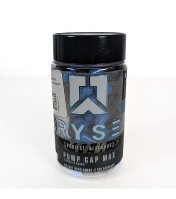 RYSE Project Blackout Pump Cap Max 120 Capsules Exp: 07/26