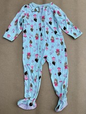Child of Mine by Carter's Footed Pajamas 24M Blue Pink Princess Cartoon