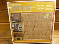 Vintage NOS 12" x 12" CORK Tiles Panels covers 4 square feet. CLASSICS IN CORK