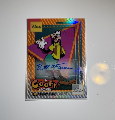 2026 Topps Chrome Disney Neon Goofy Bill Farmer Orange Auto /25 #AGMA-BF A56