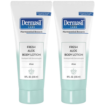 ( LOT of 6 ) Dermasil  ALOE FRESH Moisturizing Body Lotion 8 Oz