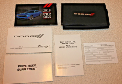2018 DODGE CHALLENGER OWNERS MANUAL PORTFOLIO KIT MINT NEAR NEW eBay